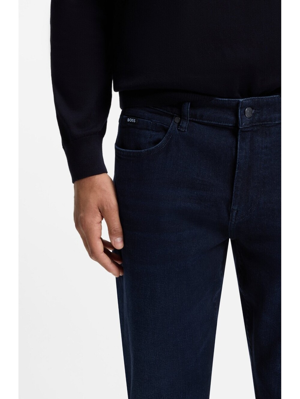 NWT BOSS H-Re.Maine Men’s Dark Blue Jeans 38W x 34L Regular Tapered